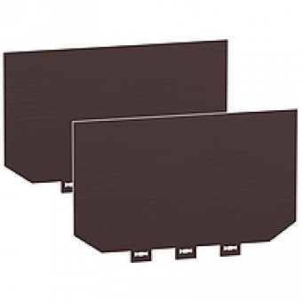 LV429331 - 2 insulation screens - 4 poles - for NSX100..250 - connection pitch 45 mm, Schneider Electric