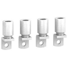 LV429505 - 4 Crimp lugs - for aluminium cable 150 mm² and phase barriers, Schneider Electric