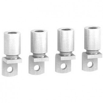LV429505 - 4 Crimp lugs - for aluminium cable 150 mm² and phase barriers, Schneider Electric