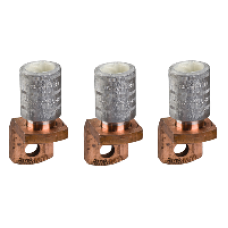 LV429506 - 3 Crimp lugs - for aluminium cable 185 mm² and phase barriers, Schneider Electric