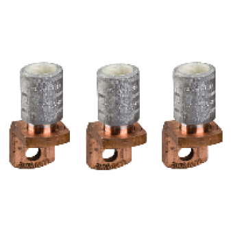 LV429506 - 3 Crimp lugs - for aluminium cable 185 mm² and phase barriers, Schneider Electric