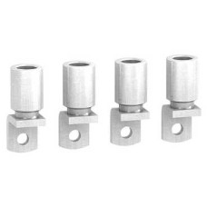 LV429507 - 4 Crimp lugs - for aluminium cable 185 mm² and phase barriers, Schneider Electric