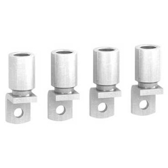 LV429507 - 4 Crimp lugs - for aluminium cable 185 mm² and phase barriers, Schneider Electric