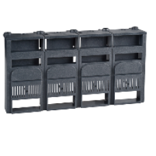 LV429516 - short terminal shield - 4 poles - 0<250, Schneider Electric