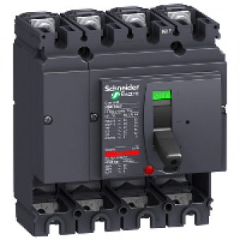 LV430408 - circuit breaker Compact NSX160F - 160 A - 4 poles - without trip unit, Schneider Electric