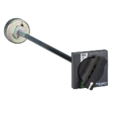 LV431050 - Extended front rotary handle - black - for INS250 & INV100…250, Schneider Electric
