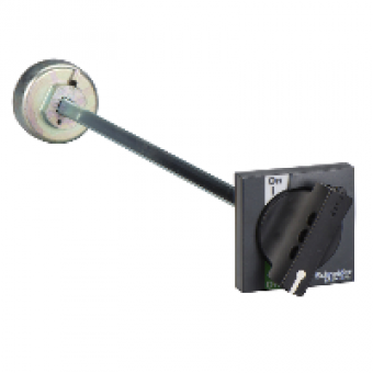 LV431050 - Extended front rotary handle - black - for INS250 & INV100…250, Schneider Electric