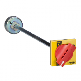 LV431051 - Extended front rotary handle - red/yellow - for INS250 & INV100…250, Schneider Electric