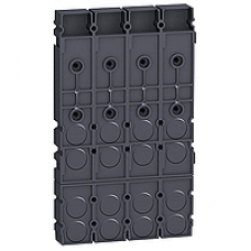 LV431064 - front alignment base - 3/4 poles, Schneider Electric