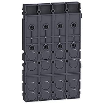 LV431064 - front alignment base - 3/4 poles, Schneider Electric