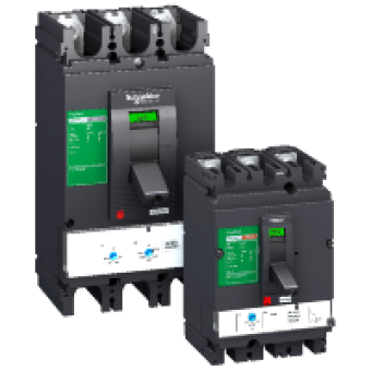 LV431563 - spreader set - 45 mm pitch - flat connection - 3 poles, Schneider Electric