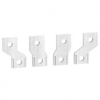 LV431564 - spreader set - 45 mm pitch - flat connection - 4 poles, Schneider Electric