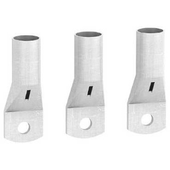 LV432500 - 3 Crimp lugs - for copper cable 240 mm² and phase barriers, Schneider Electric