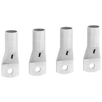 LV432501 - 4 Crimp lugs - for copper cable 240 mm² and phase barriers, Schneider Electric