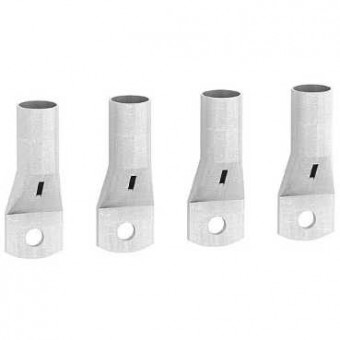 LV432503 - 4 Crimp lugs - for copper cable 300 mm² and phase barriers, Schneider Electric