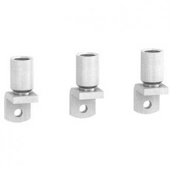 LV432506 - 3 Crimp lugs - for aluminium cable 300 mm² and phase barriers, Schneider Electric