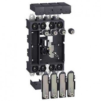 LV432541 - plug-in base kit - 4 poles - for Vigi NSX400..630, Schneider Electric