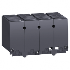LV432594 - long terminal shield - 4 poles - pitch 45 mm - <= 630A, Schneider Electric