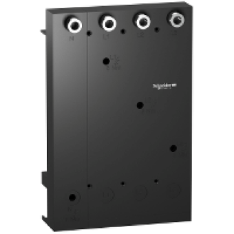 LV432624 - mounting plate LA9Z 1x4P 400 to 630A - 184x284x63mm for NSX400...630, Schneider Electric