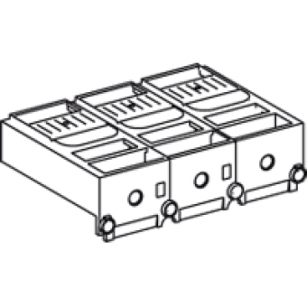 LV433683 - short terminal shield - 3 poles, Schneider Electric