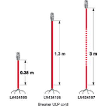LV434197 - Breaker ULP cord L = 3 m, Schneider Electric