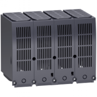 LV438293 - long terminal shield - 2 poles - for NSX400..630 DC, Schneider Electric
