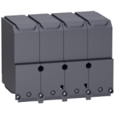 LV438337 - terminal shield - 4 poles - for Compact NSX400...630 DC, Schneider Electric