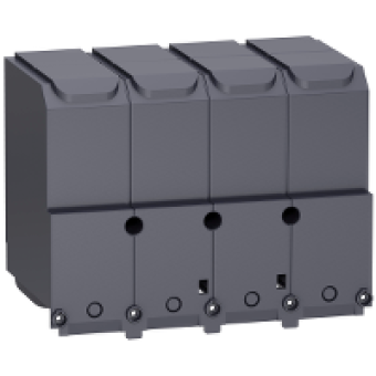 LV438337 - terminal shield - 4 poles - for Compact NSX400...630 DC, Schneider Electric