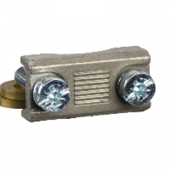 LV480862 - Connector for flexible bars (x3) - 12 x 6 mm - for M8 - for Fupact ISFL160, Schneider Electric