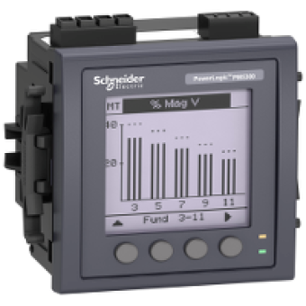 METSEPM5330 - PM5330 powermeter w modbus - upto 31st H - 256K 2DI/2DO 35alarms - flush mount, Schneider Electric