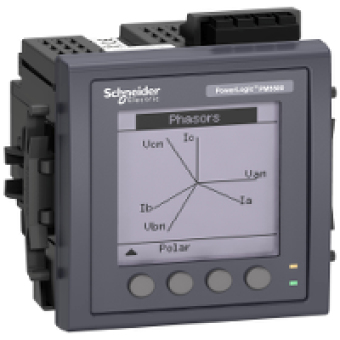 METSEPM5561 - PM5561 powermeter w 1mod2eth - upto 63th H - 1 1M 4DI/2DO 52alarms - flush MID, Schneider Electric