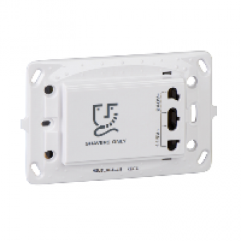MGU5.064.18 - Unica - shaver socket - 3 m - white, Schneider Electric