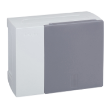 MIP11106T - mini Pragma surface enclosure - 1 x 6 modules - translucid door, Schneider Electric