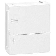 MIP11108 - mini Pragma surface enclosure - 1 x 8 modules - plain door, Schneider Electric MIP11108 - mini Pragma surface enclosure - 1 x 8 modules - plain door, Schneider Electric