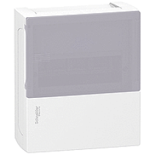 MIP11108T - mini Pragma surface enclosure - 1 x 8 modules - translucid door, Schneider Electric MIP11108T - mini Pragma surface enclosure - 1 x 8 modules - translucid door, Schneider Electric