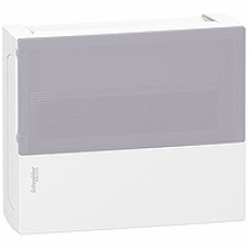 MIP11112T - mini Pragma surface enclosure - 1 x 12 modules - translucid door, Schneider Electric MIP11112T - mini Pragma surface enclosure - 1 x 12 modules - translucid door, Schneider Electric