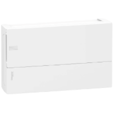 MIP11118 - mini Pragma surface enclosure - 1 x 18 modules - plain door, Schneider Electric MIP11118 - mini Pragma surface enclosure - 1 x 18 modules - plain door, Schneider Electric