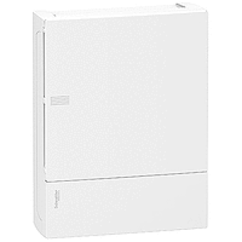 MIP11212 - mini Pragma surface enclosure - 2 x 12 modules - plain door, Schneider Electric