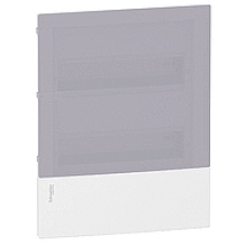MIP21212T - mini Pragma recessed enclosure - 2 x 12 modules - translucid door, Schneider Electric