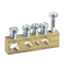 MIP99037 - earth terminal block - 4 holes, Schneider Electric