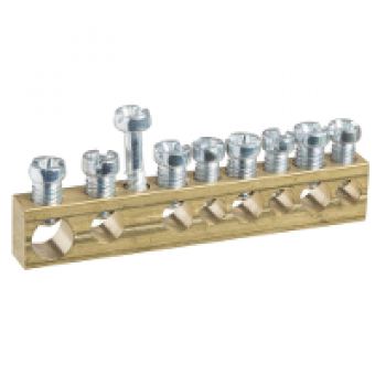 MIP99038 - earth terminal block - 8 holes, Schneider Electric