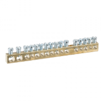 MIP99039 - earth terminal block - 16 holes, Schneider Electric
