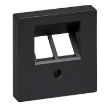 MTN298014 - Central plate for RJ45 insert 2-gang anthracite System M, Schneider Electric