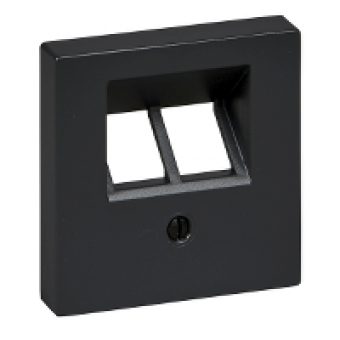 MTN298014 - Central plate for RJ45 insert 2-gang anthracite System M, Schneider Electric