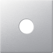 MTN298660 - Central plate for antenna socket-outlets 1 output aluminium System M, Schneider Electric