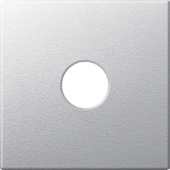 MTN298660 - Central plate for antenna socket-outlets 1 output aluminium System M, Schneider Electric