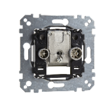 MTN299204 - Antenna socket-outlet 2-gang (TV+FM) Through line socket-outlet, Schneider Electric