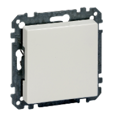 MTN391619 - Blanking cover polar white glossy System M, Schneider Electric