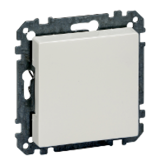 MTN391619 - Blanking cover polar white glossy System M, Schneider Electric