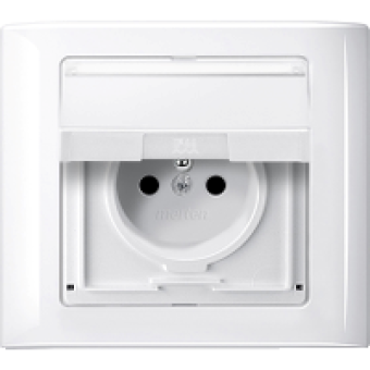 MTN400119 - Aquadesign frame 1-gang polar white, Schneider Electric
